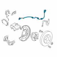 OEM 2019 Chevrolet Cruze Front Speed Sensor Diagram - 42686717