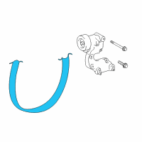 OEM 2008 Lexus GS450h V-Ribbed Belt Diagram - 99367-K0810