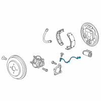 OEM 2020 Chevrolet Spark Rear Speed Sensor Diagram - 95388493