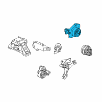 OEM 2008 Chevrolet HHR Upper Transmission Mount Diagram - 15835313