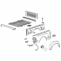 OEM 2004 Ford Ranger Side Panel Bracket Diagram - F37Z-83200L52-A