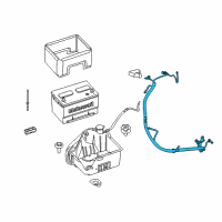 OEM Ford Positive Cable Diagram - AL3Z-14300-A