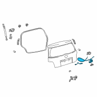 OEM 2006 Scion xA Lock Assembly Diagram - 69350-52180