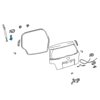 OEM Scion Lift Cylinder Bracket Diagram - 68947-52010