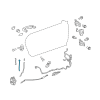 OEM Chevrolet Camaro Rod Asm-Front Side Door Outside Handle Diagram - 20996667