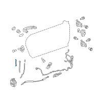 OEM 2011 Chevrolet Camaro Rod-Front Side Door Lock Cyl Diagram - 20996664