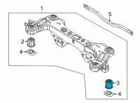 OEM Kia Carnival BUSHING-X/MBR RR Diagram - 55483R0000