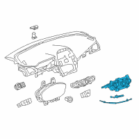 OEM Chevrolet Spark Dash Control Unit Diagram - 42614205