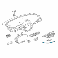 OEM Chevrolet Spark Control Cable Diagram - 95388253