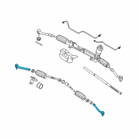 OEM 2014 Kia Sedona End Assembly-Tie Rod RH Diagram - 568204D101