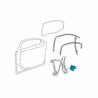 OEM 2009 Chevrolet Malibu Window Motor Diagram - 15781323