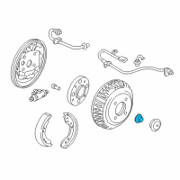 OEM 2003 Honda Insight Nut, Spindle Diagram - 90305-S50-003