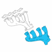 OEM 2004 GMC Envoy XL Shield-Exhaust Manifold Heat Diagram - 12597917