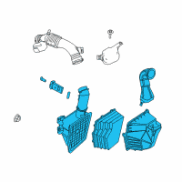 OEM 2011 Mercury Milan Air Cleaner Assembly Diagram - BH6Z-9600-B