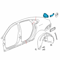 OEM 2020 Chevrolet Impala Filler Pocket Diagram - 22977622