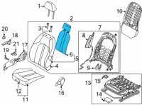 OEM 2020 Hyundai Sonata Heater-Front Seat Back, LH Diagram - 88370-L0100