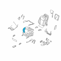 OEM Infiniti FX37 Pad-Front Seat Cushion Diagram - 87361-1CC0A