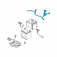 OEM 2010 Kia Forte Battery Wiring Assembly Diagram - 918501M230