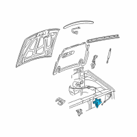 OEM Ford Explorer Latch Diagram - F87Z-16700-AA