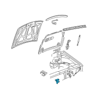 OEM Ford Explorer Sport Safety Catch Diagram - XL2Z-16892-AA