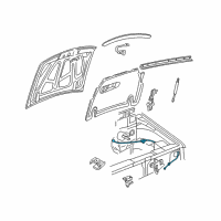 OEM 2009 Ford Ranger Release Cable Diagram - 1L5Z-16916-AA