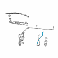 OEM 2015 Jeep Compass Hose-Washer Reservoir Diagram - 5189354AA