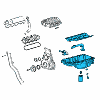 OEM 2019 GMC Sierra 1500 Oil Pan Diagram - 12689456