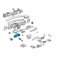 OEM 1999 Chevrolet Malibu Instrument Cluster Assembly Diagram - 9377931