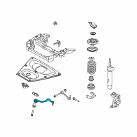 OEM 2010 BMW M3 Left Tension Strut With Rubber Mounting Diagram - 31-10-2-283-575