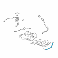 OEM 2008 Pontiac G6 Strap, Fuel Tank Diagram - 22675999