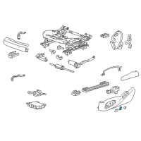 OEM 2022 Cadillac XT4 Adjust Knob Diagram - 23495523