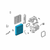 OEM Acura Evaporator Assembly Diagram - 80210-S0X-A01