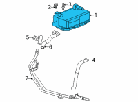 OEM 2021 Chevrolet Corvette Transmission Cooler Diagram - 24299314