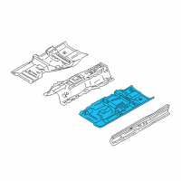 OEM 2010 Infiniti M35 Floor-Front, LH Diagram - 74321-EH130