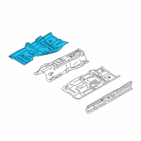 OEM 2009 Infiniti M35 Floor-Front, RH Diagram - 74320-EH130