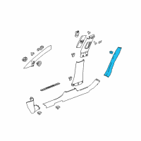 OEM Buick LaCrosse Lock Pillar Trim Diagram - 9059734