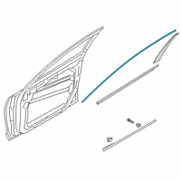 OEM 2019 Kia K900 MOULDING Assembly-FRT Dr Diagram - 82850J6000