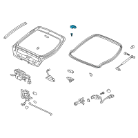 OEM 2004 Honda Insight Hinge, Tailgate Diagram - 68210-S3Y-000ZZ