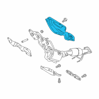 OEM 2018 Ford Focus Muffler & Pipe Insulator Diagram - CP9Z-9A462-A