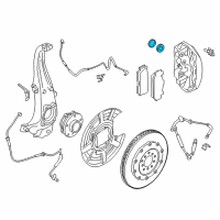 OEM 2020 BMW 540i Repair Set Brake Caliper Diagram - 34-11-7-845-750