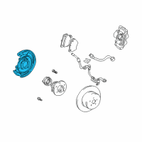 OEM 2003 Toyota Celica Splash Shield Diagram - 46504-20070