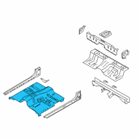 OEM Ford Ranger Floor Pan Diagram - KB3Z-2111160-A