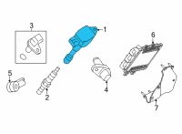 OEM 2022 Nissan Frontier Coil Assy-Ignition Diagram - 22448-9BT0A