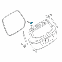 OEM Ford Escape Hinge Diagram - GJ7Z-7842900-A