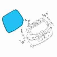 OEM 2017 Lincoln MKC Weatherstrip Diagram - EJ7Z-78404A06-A