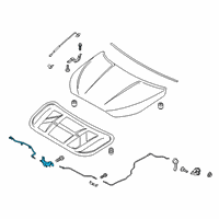 OEM 2019 Hyundai Veloster Latch Assembly-Hood Diagram - 81130-J3000