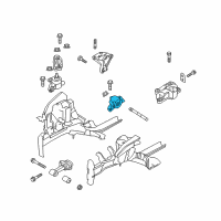 OEM 2015 Hyundai Veloster Transaxle Mounting Bracket Assembly Diagram - 21830-1R200