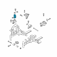 OEM 2019 Kia Rio Support Engine Mounting Bracket Diagram - 21825F9100