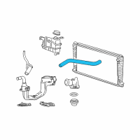 OEM 2007 Lincoln Mark LT Upper Hose Diagram - 4L3Z-8260-DA