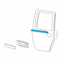 OEM 2008 Lincoln Navigator Belt Weatherstrip Diagram - 8L7Z-7825596-AA